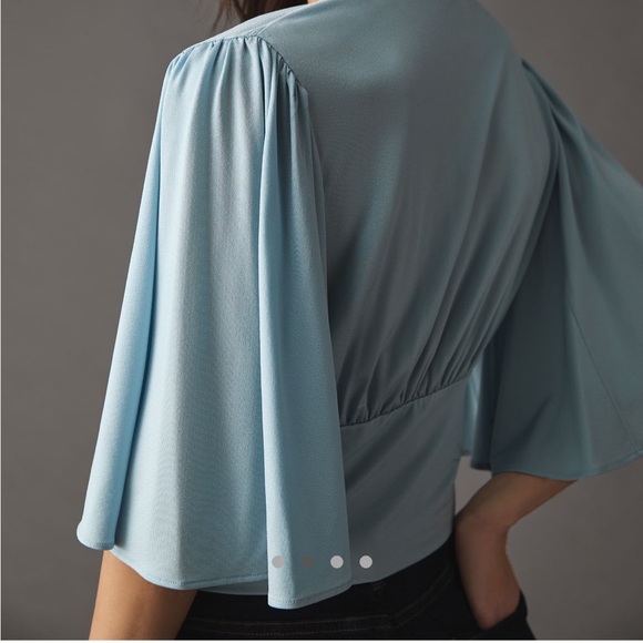 Draped V-Neck Top by Anthropologie - Picture 11 of 12